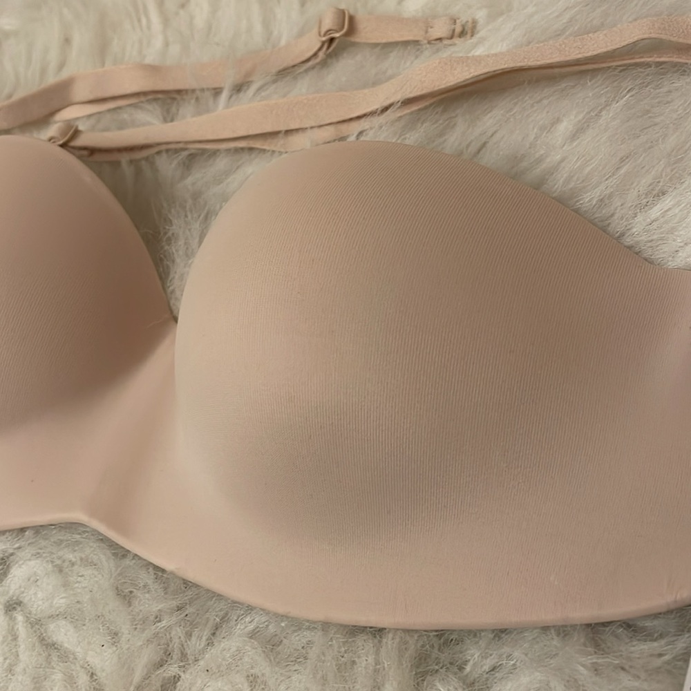 Victoria’s Secret Pink Wear Everywhere Lightly Lined Seamless Strapless Bra 34A - Picture 8 of 12